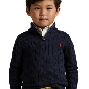 Featured image for “Polo Ralph Lauren Maglia In Cotone A Trecce Con Cerniera”